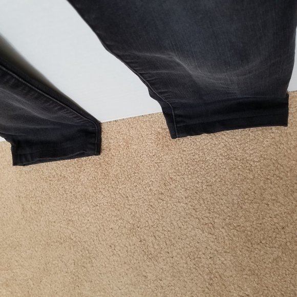 GAP jeans 26 Slim Straight Black Stone Wash denim stretch - Picture 7 of 15